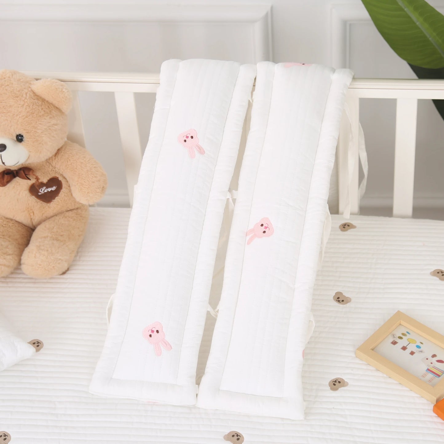 Tour de Lit Bébé Coton — Protège Barreaux Respirant Anti-Morsure | 5 Motifs, 20 Tailles