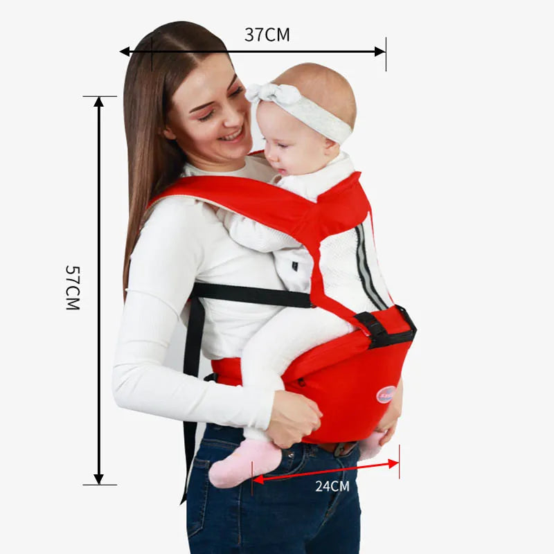 Porte-Bébé Ergonomique avec Siège de Hanche – Multifonction Physiologique 0-48 Mois | Écharpe & Kangourou