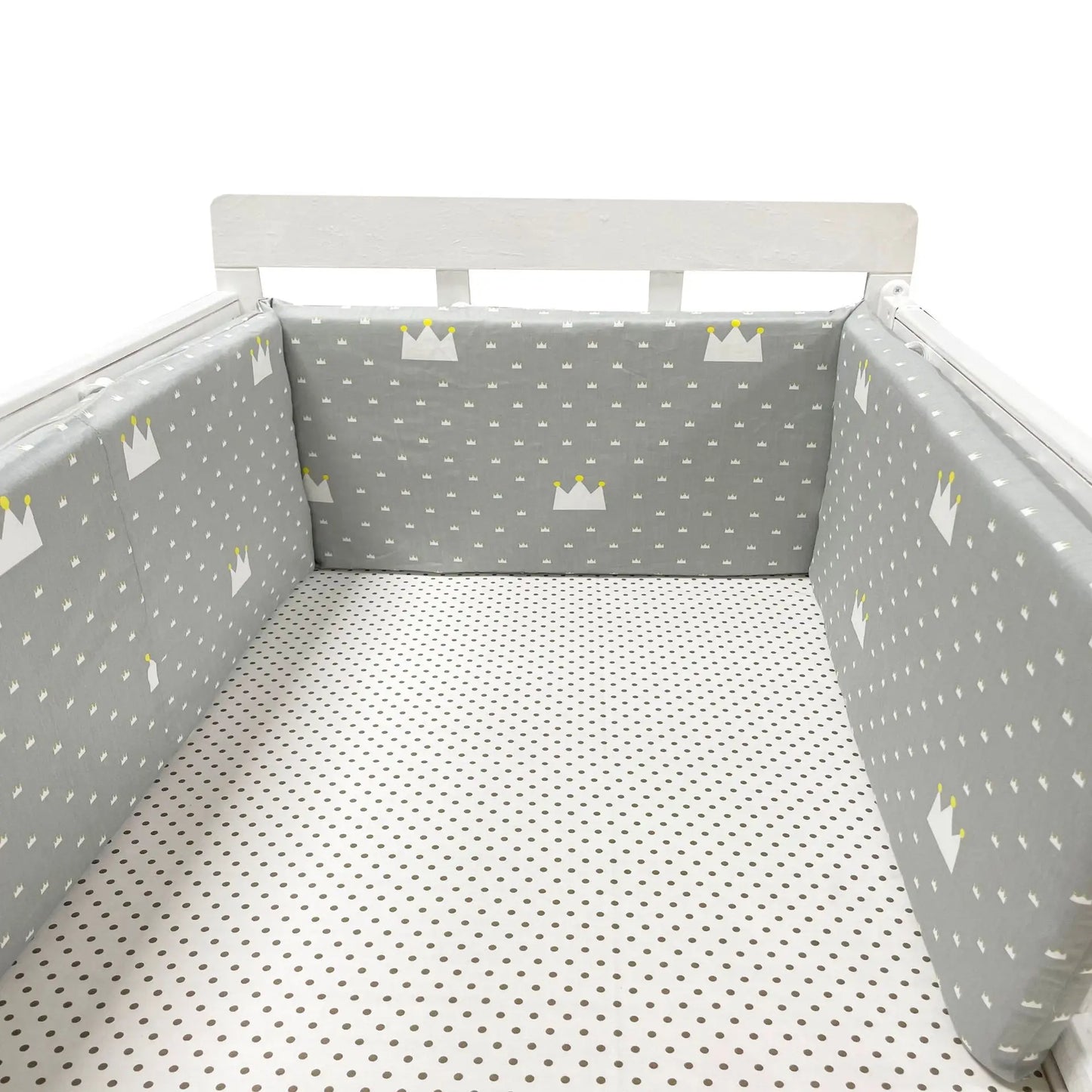 Tour de Lit Bébé Coton Épais 1 Pièce — Coussin Protège Barreaux Lavable | 24 Coloris Fille & Garçon