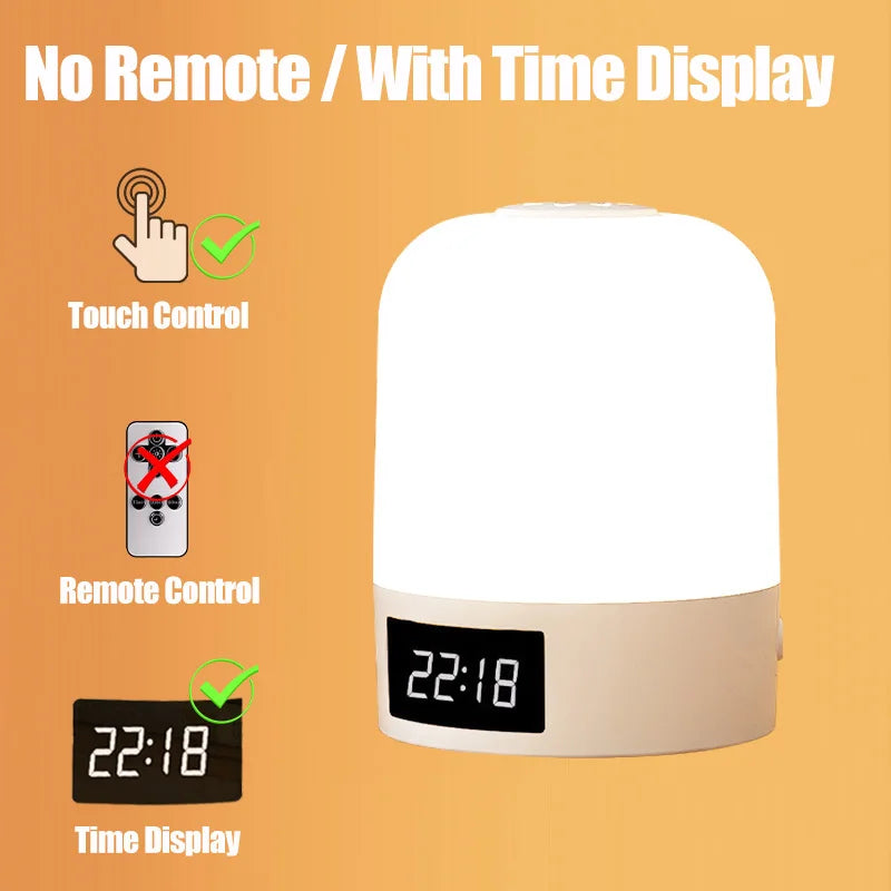 Veilleuse LED Tactile Rechargeable Bébé – 3 Couleurs & Luminosité Réglable USB-C | 9 Modèles Chambre Enfant