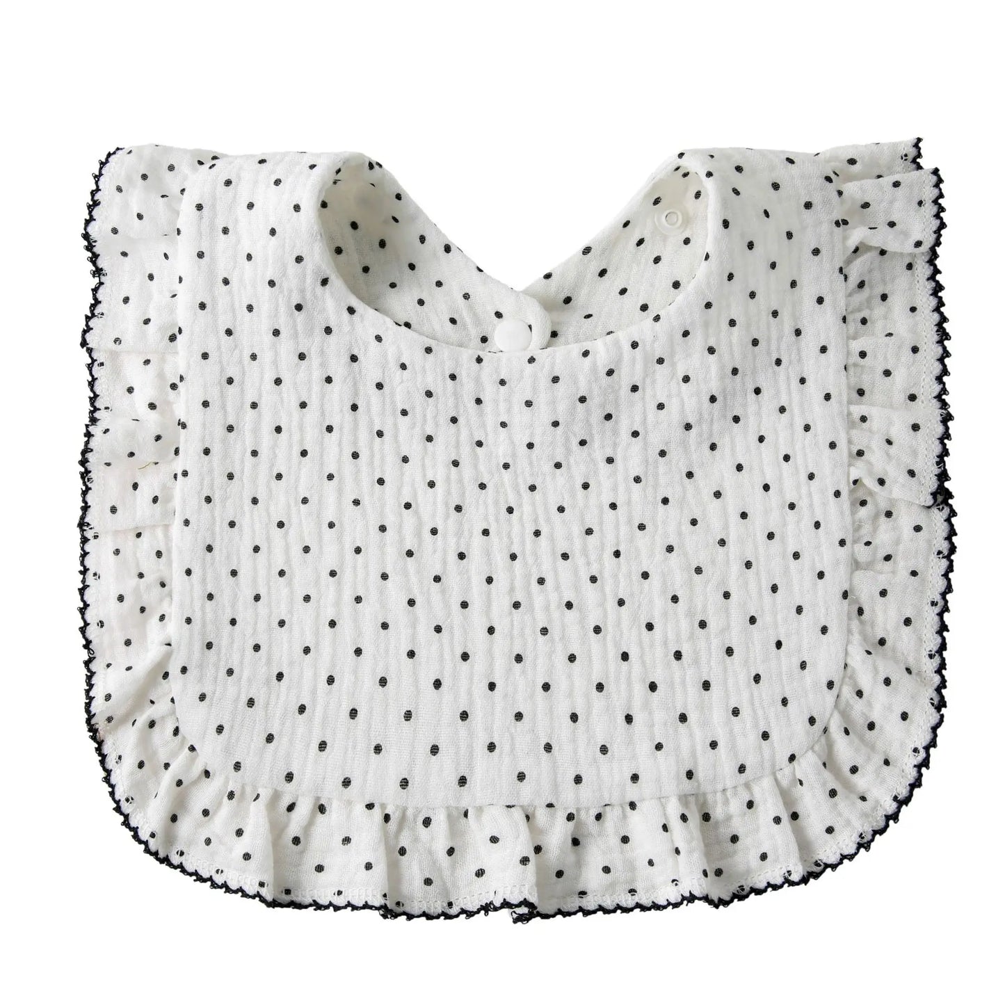 Bavoir Bandana Bébé Mousseline Coton Bio – Volant Floral Absorbant Nouveau-Né 0-18 Mois