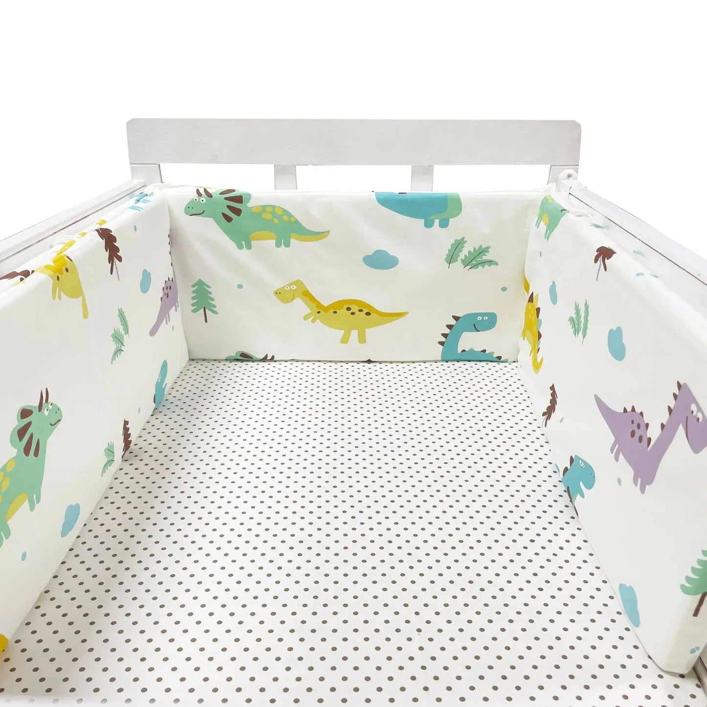 Tour de Lit Bébé Coton Motifs — Protège Barreaux Respirant 60x120 | 14 Coloris Fille & Garçon