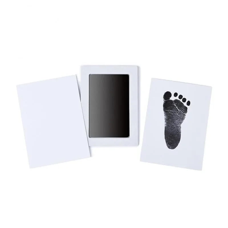 Kit Empreintes Bébé Non Toxique – Tampon Encre Haute Absorption 1 Clic 3 Couleurs | Souvenir Naissance 0-6 Mois