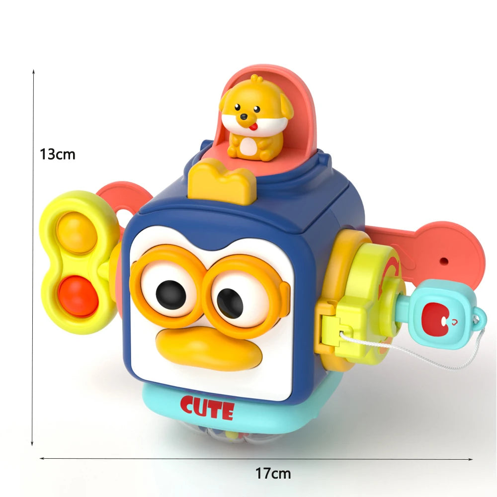 Busy Board Cube Montessori Bébé – Jouet Éducatif Sensoriel Motricité Fine | 5 Modèles | Voyage