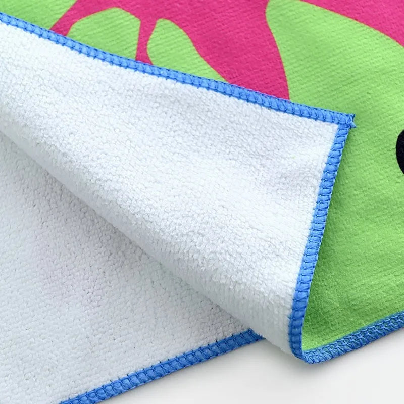 Cape de Bain Bébé à Capuche – Motifs Licorne & Astronaute, Serviette Douce en Microfibre