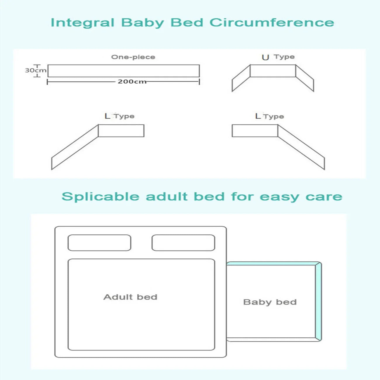 Tour de Lit Bébé Coton Motifs — Protège Barreaux Respirant 60x120 | 14 Coloris Fille & Garçon