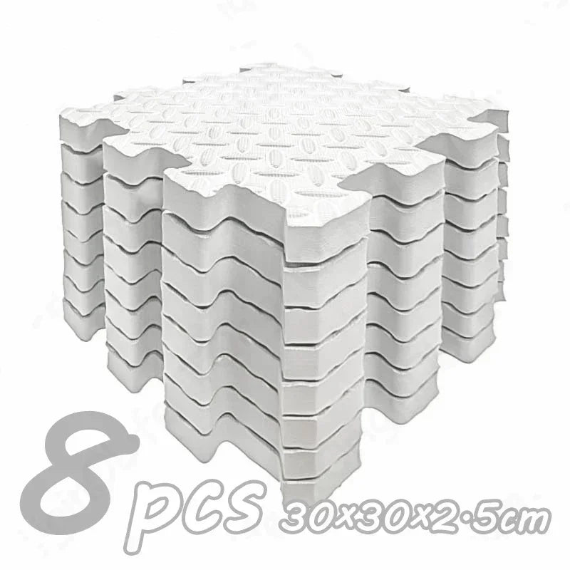 Tapis Puzzle Bébé Épais 2,5cm – Antidérapant Insonorisant Éco-Responsable | 8 Pièces | 11 Couleurs