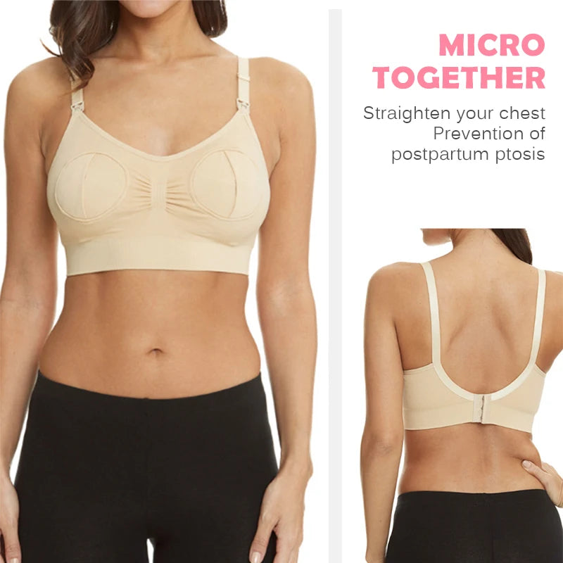 Soutien-Gorge Tire-Lait Mains Libres — Allaitement & Pompage, Port Toute la Journée