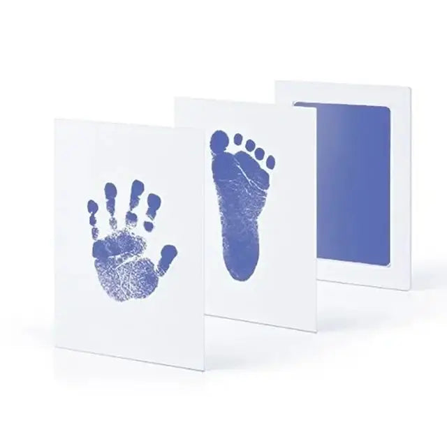 Kit Empreintes Bébé Non Toxique – Tampon Encre Haute Absorption 1 Clic 3 Couleurs | Souvenir Naissance 0-6 Mois