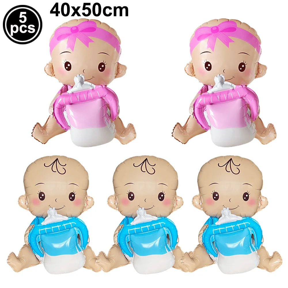 Baby Boy Girl Foil Balloon Gender Reveal Balloon Bear Helium Balloon Baby Shower Gift Kids Birthday Party Wedding Decor Supplies