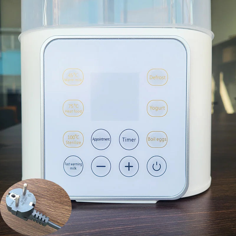 Chauffe-Biberon Rapide Multifonction – Stérilisateur 5 min, Chauffe Lait Maternel & Aliments Bébé