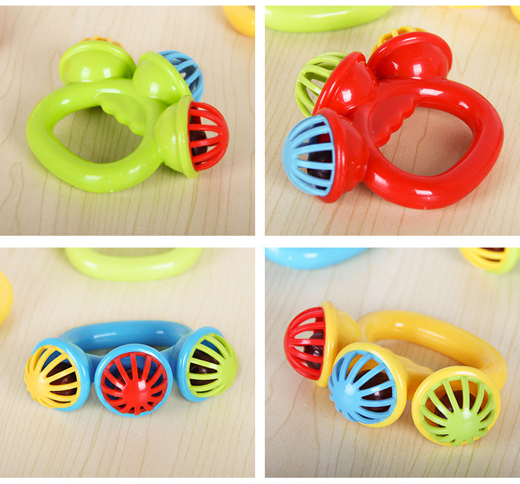 Hochet Bébé 0-3 Mois Montessori – Cloche à Main Préhension Sensoriel Éveil Naissance