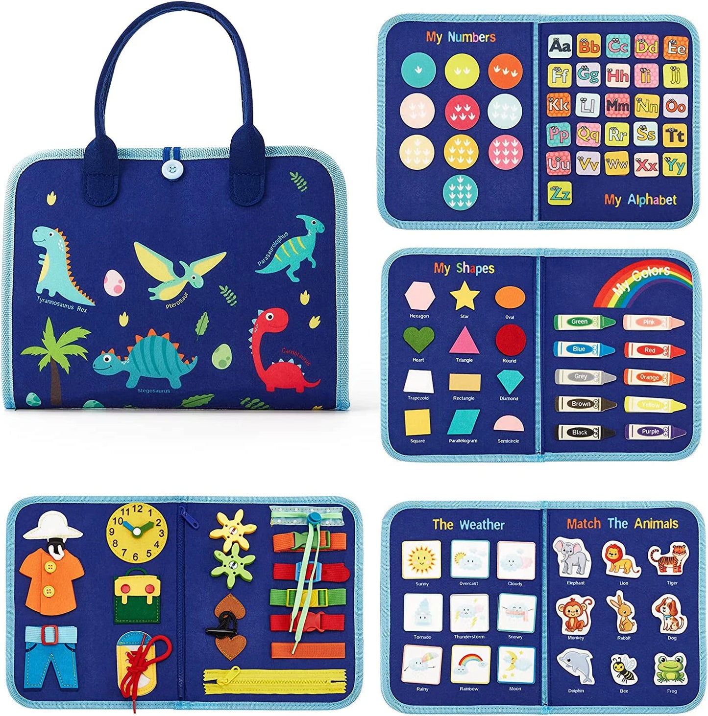Busy Board Montessori Compétences de Vie – Jouet Sensoriel Éducatif Motricité Fine | 6 Modèles | Autisme & Éveil