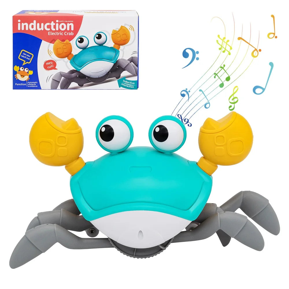 Jouet Crabe Bébé – Crabe Musical Dansant Électronique Capteur Infrarouge 3-6 Ans