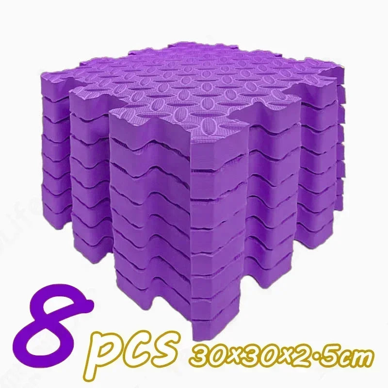 Tapis Puzzle Bébé Épais 2,5cm – Antidérapant Insonorisant Éco-Responsable | 8 Pièces | 11 Couleurs