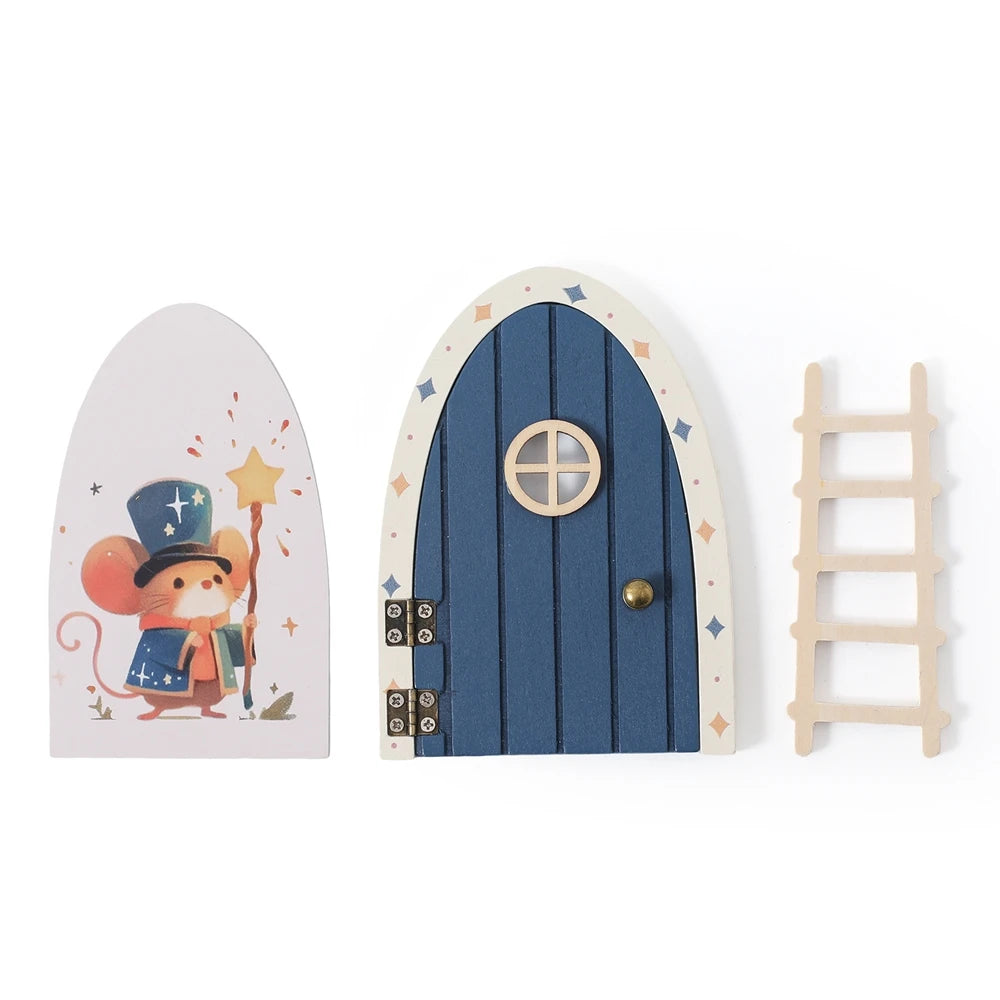 Porte Fée Miniature en Bois & Boîte à Dent de Lait – Décoration Chambre Enfant Cadeau Naissance