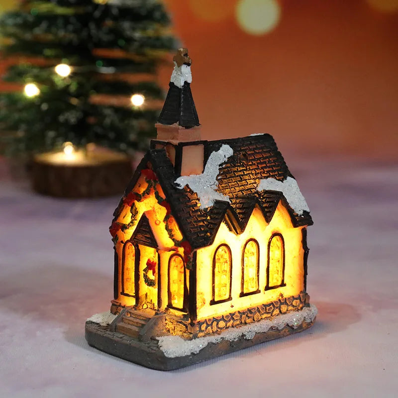 Veilleuse Maison de Noël LED à Piles – Décoration Chambre Enfant & Cadeau Noël
