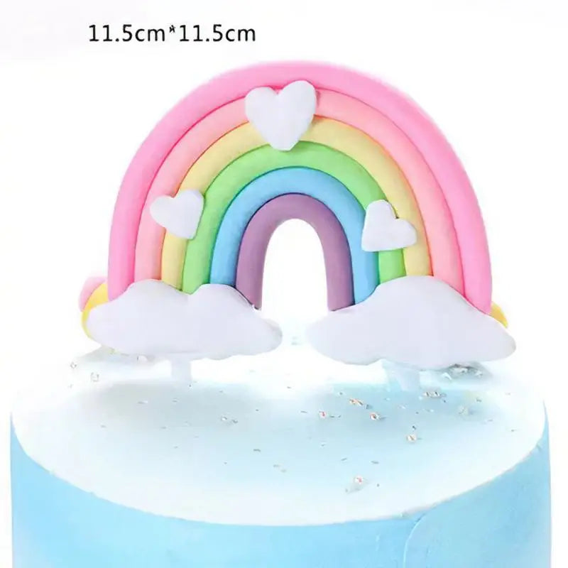 Cake Topper Licorne Arc-en-Ciel – Décoration Gâteau Anniversaire Fille 16 18 Ans & Baby Shower