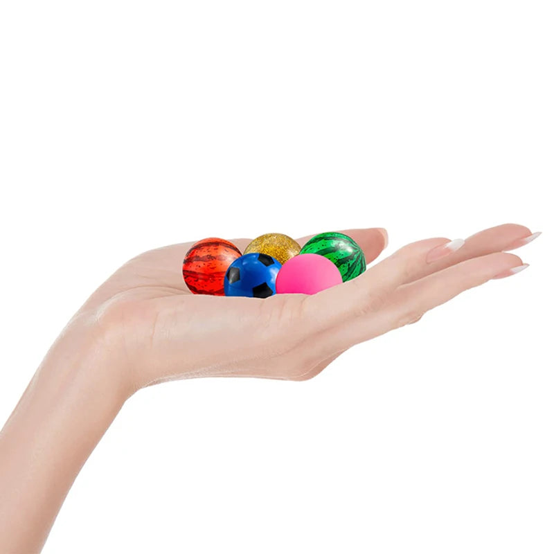 Lot Mini Balles Rebondissantes Enfant 10/20/30 Pièces – Balle Caoutchouc Colorée Intérieur Extérieur 6-12 Ans