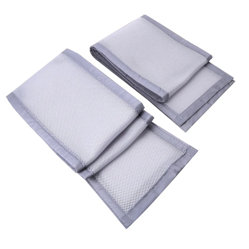 Tour de Lit Bébé Design Nœuds – Protection Barreaux Douce Garçon & Fille | Blanc & Gris Chambre Bébé