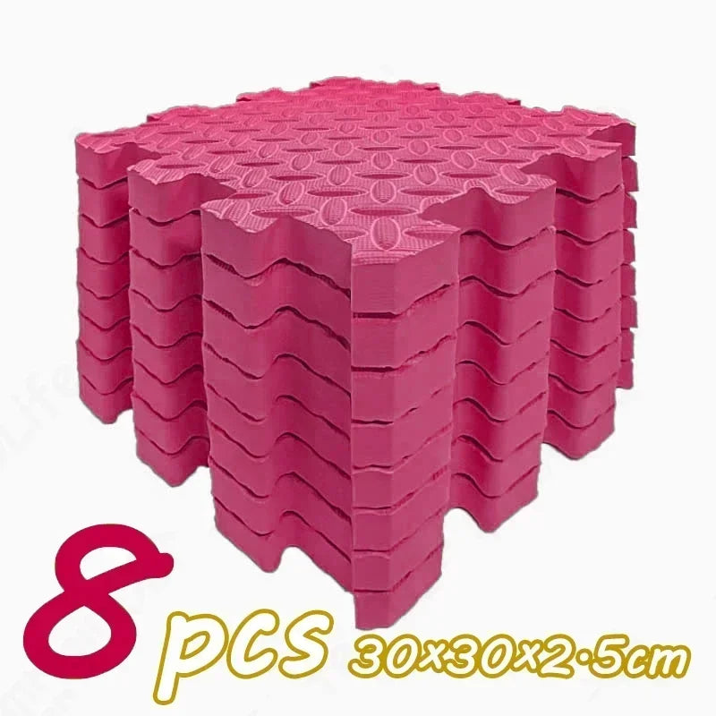 Tapis Puzzle Bébé Épais 2,5cm – Antidérapant Insonorisant Éco-Responsable | 8 Pièces | 11 Couleurs