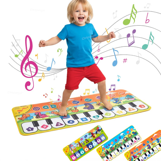 Tapis Piano Musical Enfant avec Chansons Démo 80x30cm – Clavier Danse & Apprentissage | Fille & Garçon