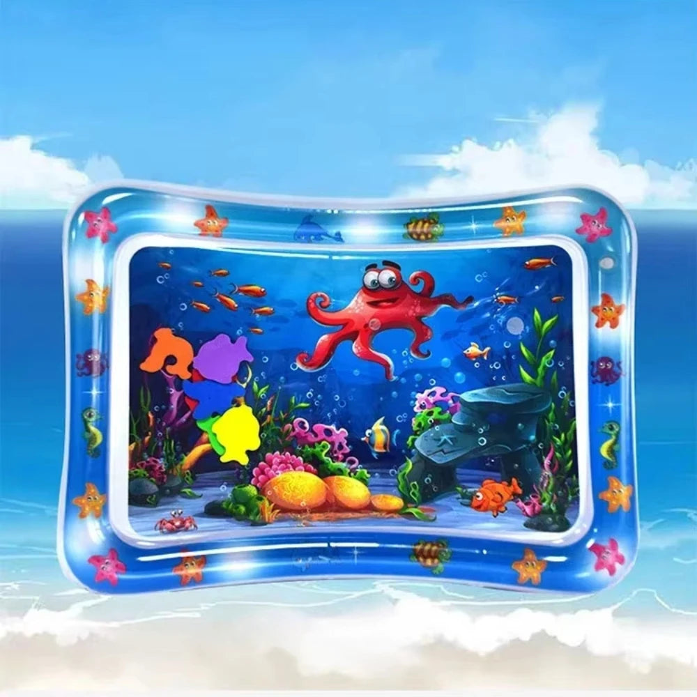 Tapis d’Eau Gonflable Bébé – Tapis d’Éveil Sensoriel Tummy Time | 9 Modèles