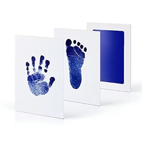 Kit Empreintes Mains & Pieds Bébé DIY 11 Couleurs – Tampon Encre Propre Sans Toxines | Cadeau Naissance 0-6 Mois
