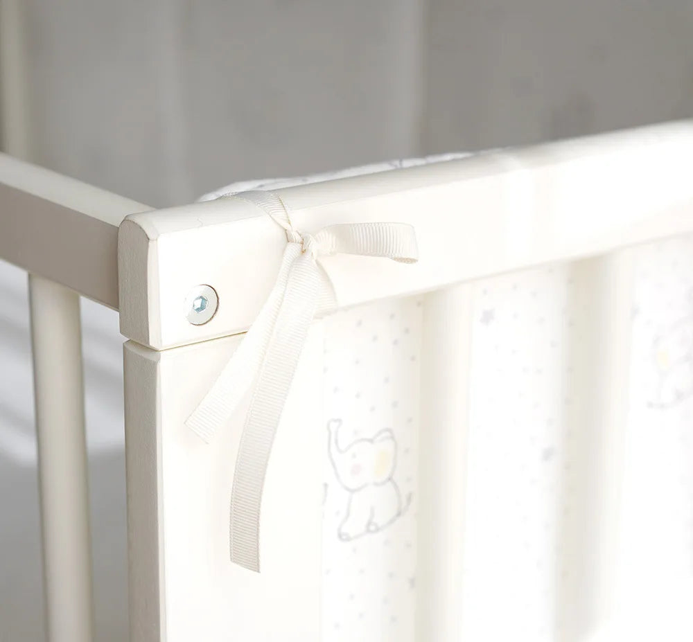 Barrière de lit enfant anti-chute — Coton Lavable Amovible 6 Pièces | Bleu, Beige, Blanc, Kaki