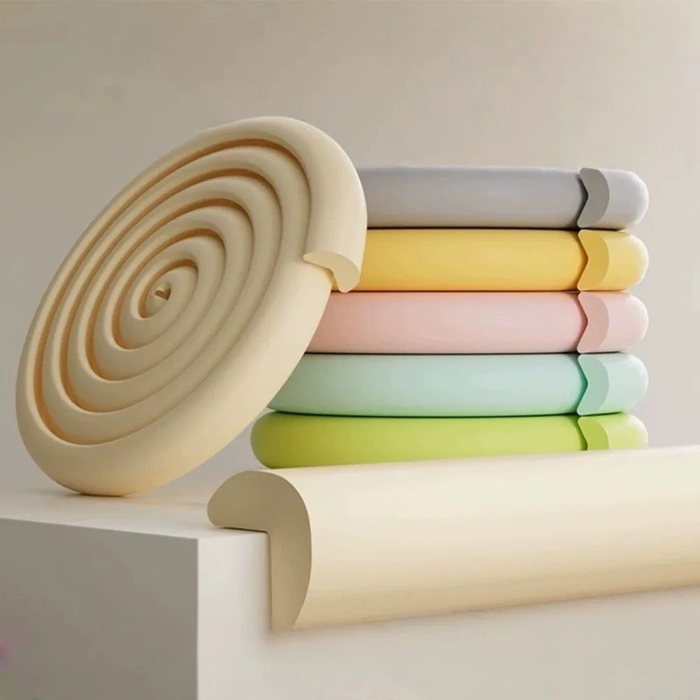 Protection bords meuble bébé — Bande Caoutchouc en L 2M Anti-Choc Tables & Coins