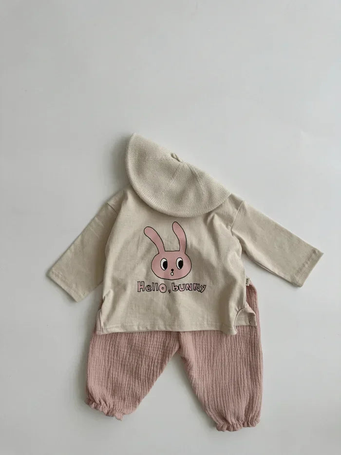 Pantalon Bébé Coton Bio – Mousseline Douce Imprimé Mignon Garçon & Fille 3-6M à 2-3 Ans