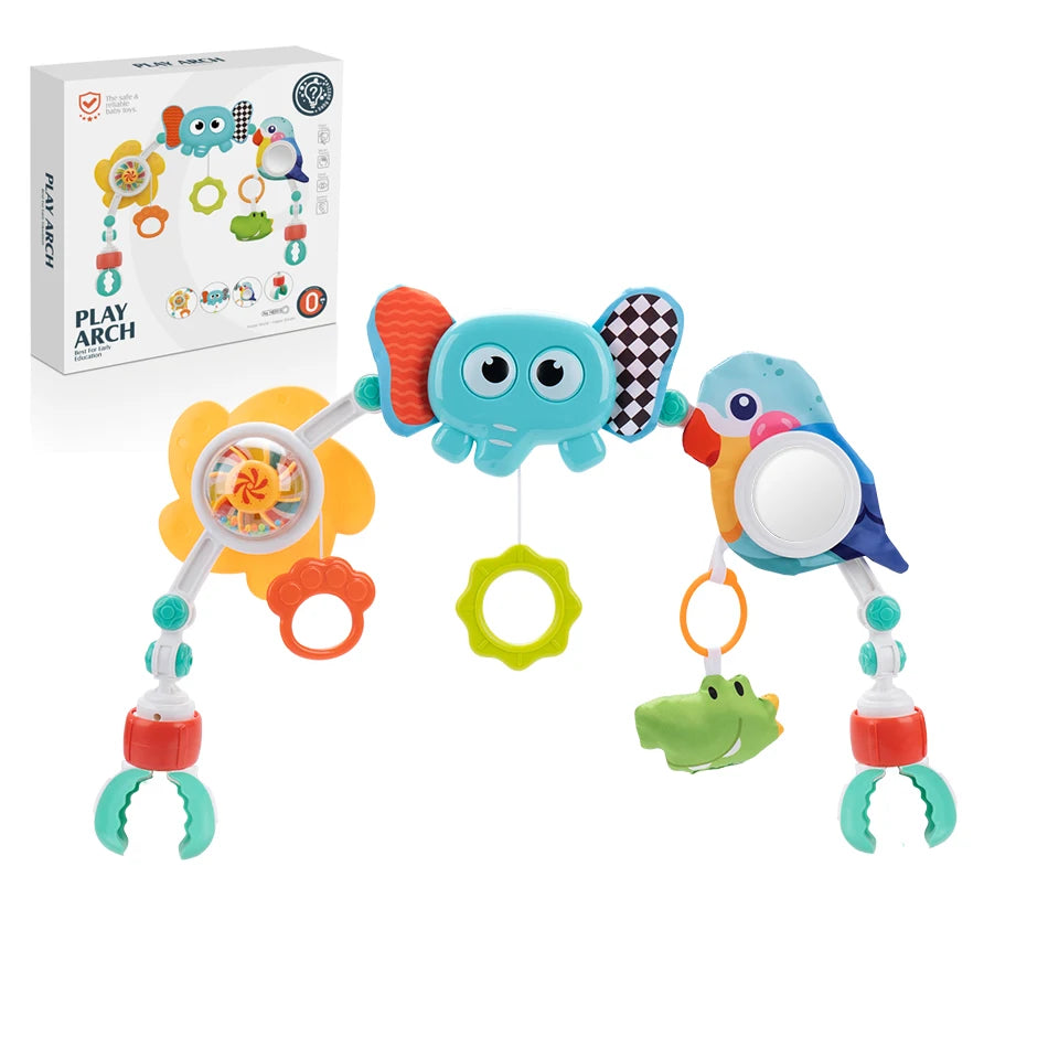 Jouet À Suspendre Bébé Poussette & Siège Auto – Spirale D’Activité Éveil Sensoriel