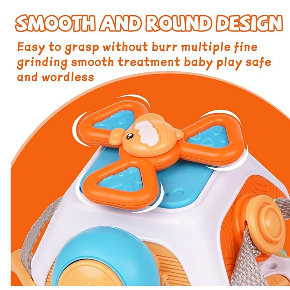 Busy Board Cube Montessori Bébé – Jouet Éducatif Sensoriel Motricité Fine | 5 Modèles | Voyage