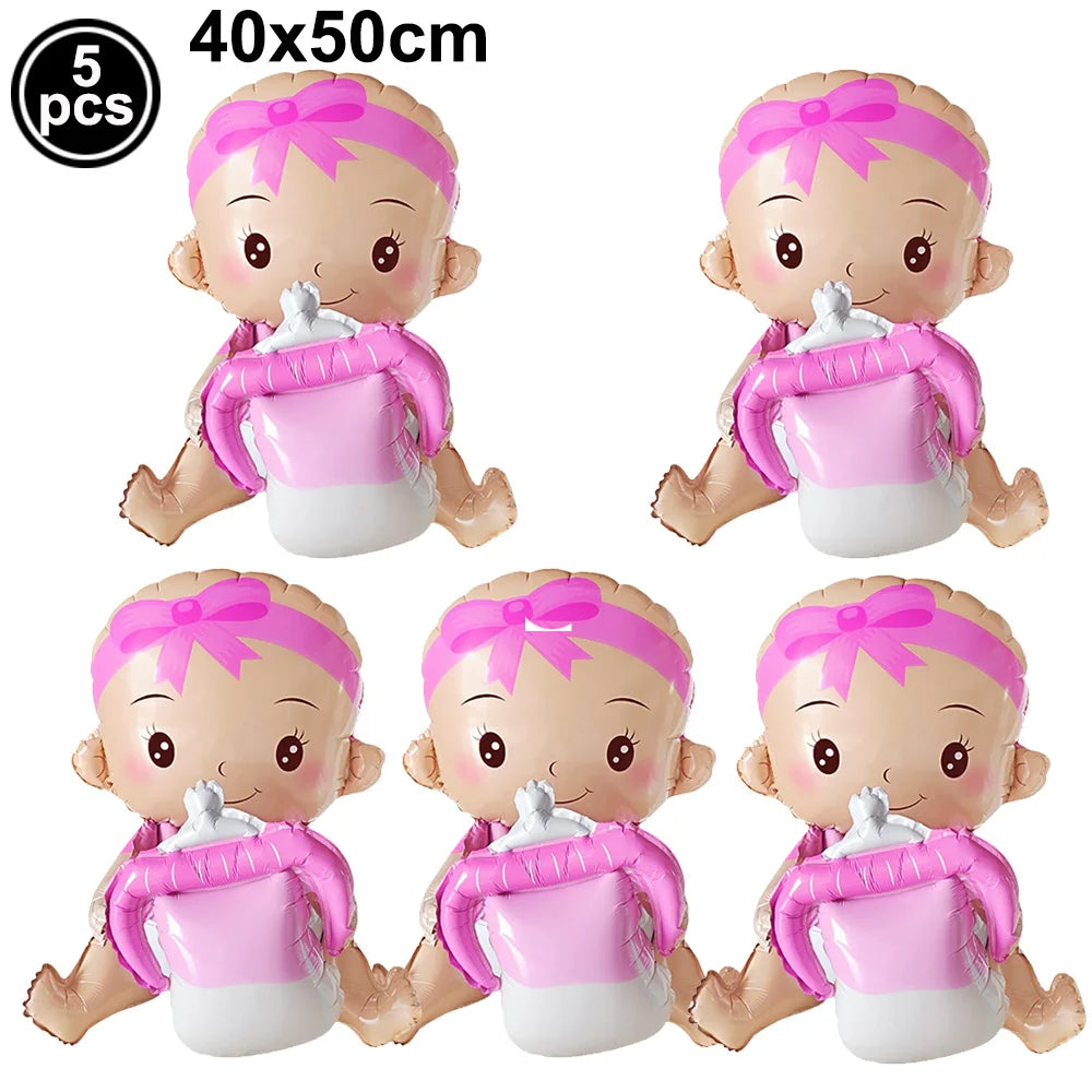 Baby Boy Girl Foil Balloon Gender Reveal Balloon Bear Helium Balloon Baby Shower Gift Kids Birthday Party Wedding Decor Supplies
