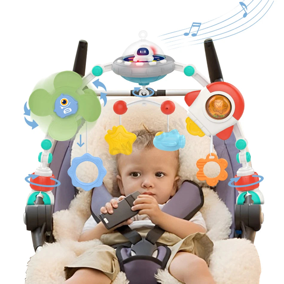 Arche Poussette Bébé – Jouet Éveil Transat & Siège Auto, Développement Sensoriel