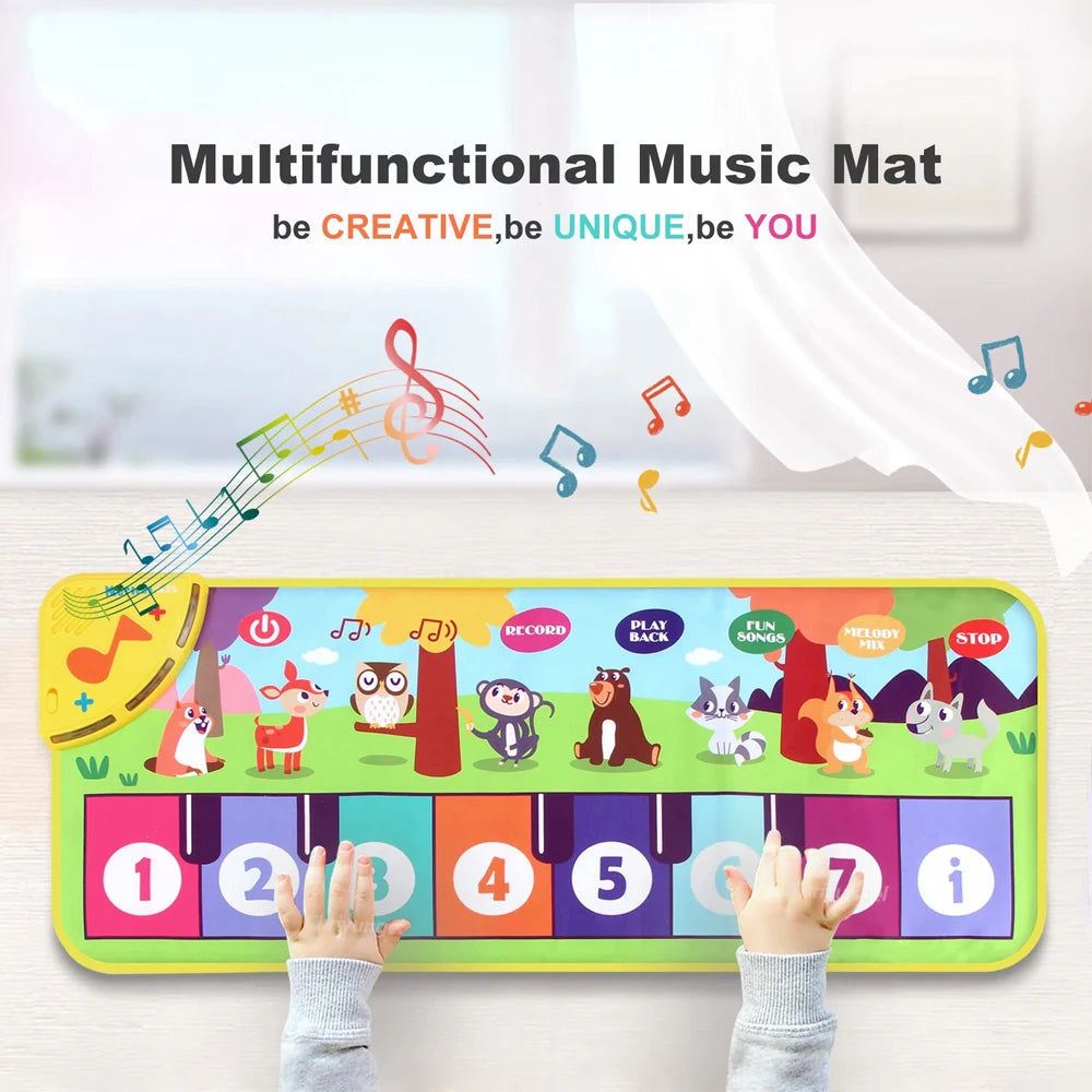 Tapis Piano Musical Enfant – Clavier Danse & Fitness au Sol | Fille & Garçon | 3 Modèles