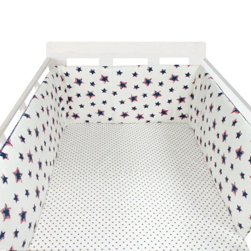 Tour de Lit Bébé Coton Motifs — Protège Barreaux Respirant 60x120 | 14 Coloris Fille & Garçon