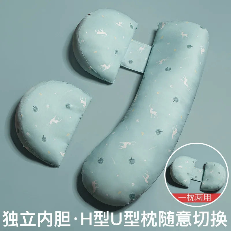 Coussin grossesse en U allaitement 2-en-1 — Oreiller Maternité Soutien Corps Complet | Sommeil & Allaitement