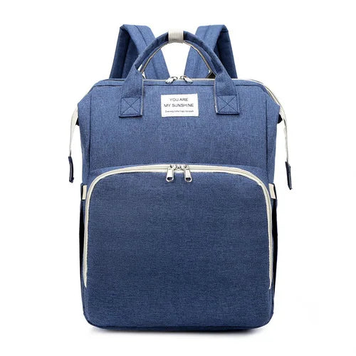Sac à Langer Multifonction 4-en-1 – Lit Bébé Portable & Station à Langer | Voyage & Sorties
