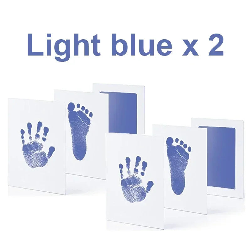 Lot 2 Tampons Empreintes Bébé & Animaux – Multicolore Sans Contact | Cadeau Naissance