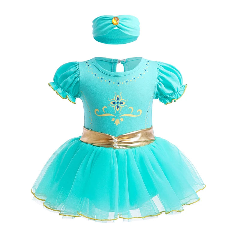 Robe Tutu Princesse Bébé Fille avec Bandeau – Tenue Anniversaire, Baptême & Cérémonie 3-18 Mois