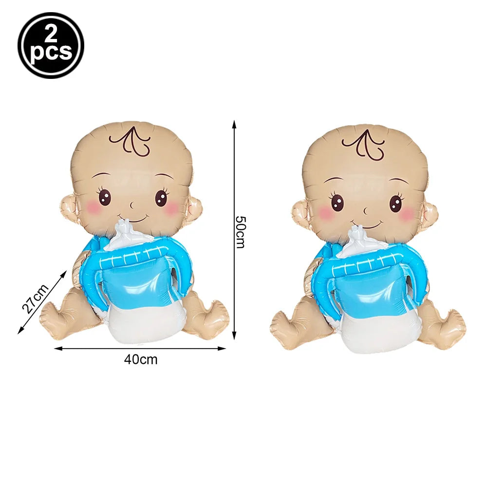 Baby Boy Girl Foil Balloon Gender Reveal Balloon Bear Helium Balloon Baby Shower Gift Kids Birthday Party Wedding Decor Supplies