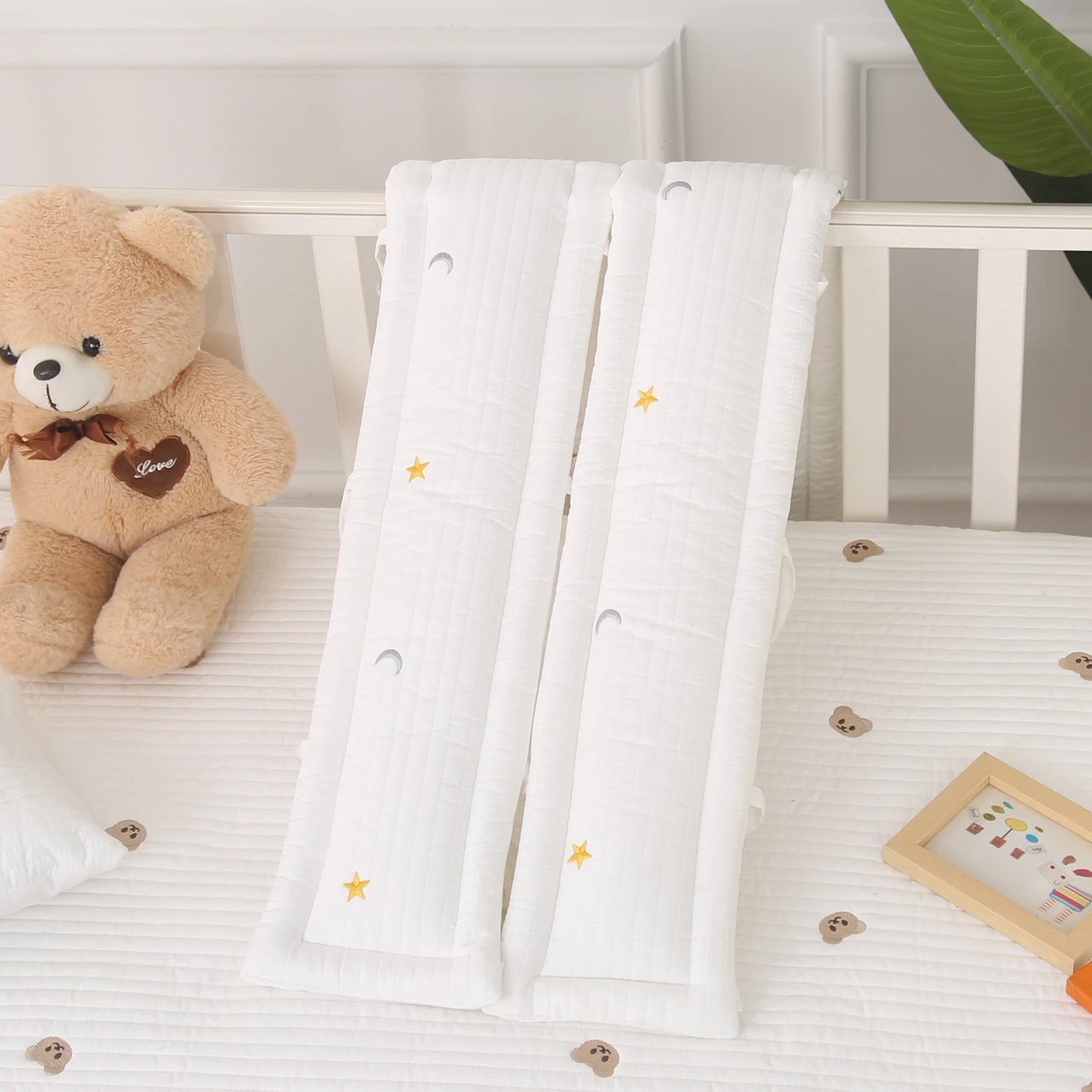 Tour de Lit Bébé Coton — Protège Barreaux Respirant Anti-Morsure | 5 Motifs, 20 Tailles