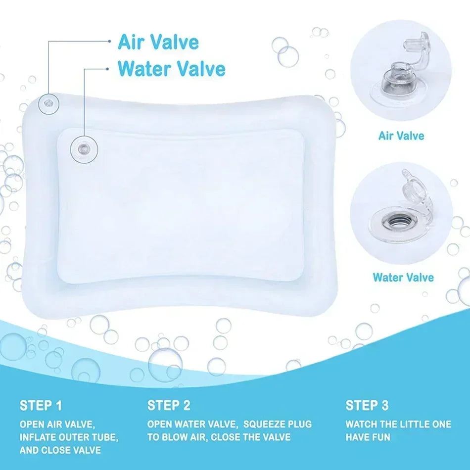 Tapis d’Eau Gonflable Bébé – Tapis d’Éveil Sensoriel Tummy Time | 9 Modèles