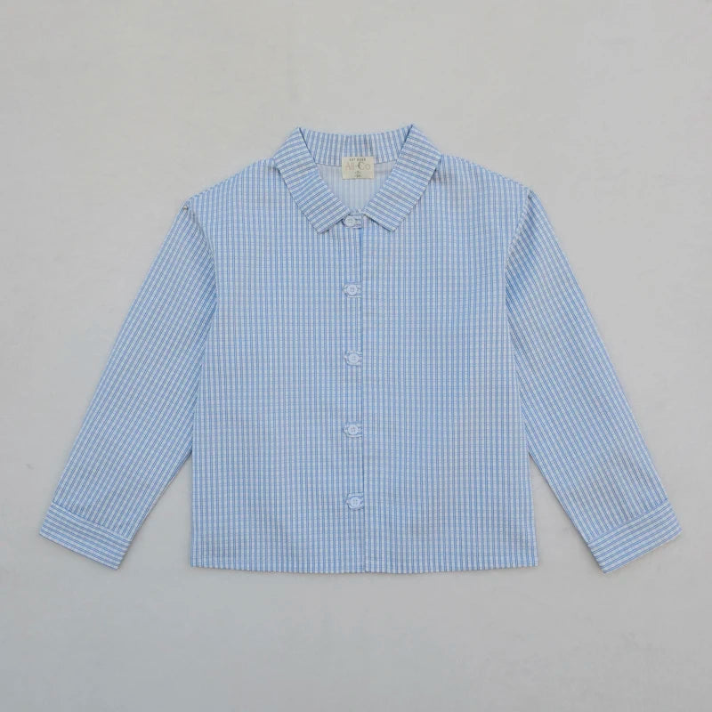 Ali Co SS26 Checkered Shabbos robe collection Baby Toddler Boys Girls Romper Family Matching Clothing