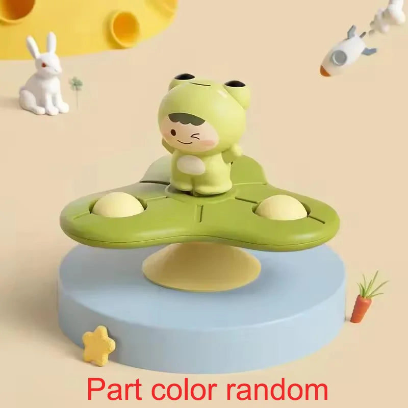 Jouet Ventouse Bébé Spinner Animal – Toupie Bain & Table Éveil Sensoriel 0-3 Ans