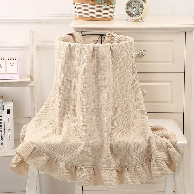 Couverture Bébé Mousseline Coton – Lange Emmaillotage Nouveau-Né Doux