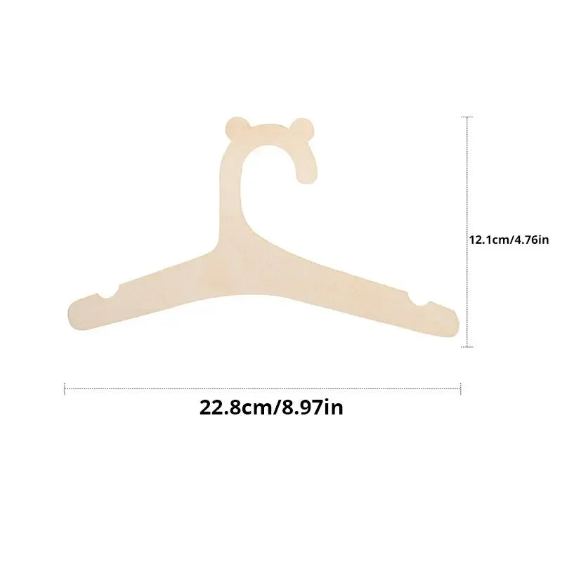 Lot 10 Cintres en Bois Bébé & Enfant – Rangement Vêtements Chambre Nursery | Cadeau Naissance