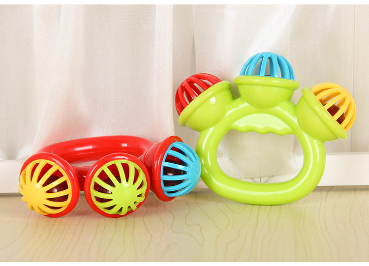 Hochet Bébé 0-3 Mois Montessori – Cloche à Main Préhension Sensoriel Éveil Naissance