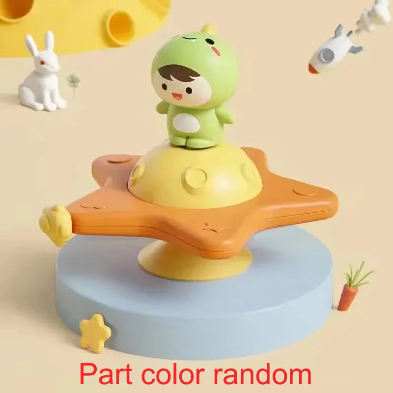 Jouet Ventouse Bébé Spinner Animal – Toupie Bain & Table Éveil Sensoriel 0-3 Ans